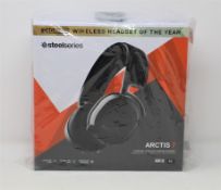 A boxed as new SteelSeries Arctis 7 Lossless Wireless Gaming Headset in Black (Packaging sealed).