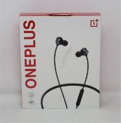 A boxed as new pair of OnePlus Bullets Wireless Z In-Ear Headphones in Black (Box sealed).