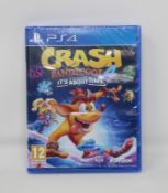 Fifteen as new Crash Bandicoot 4: It's About Time Game Disks for Sony PS4 (Packaging sealed).