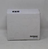 A boxed as new Phonak Mini Charger Case For Phonak Marvel Hearing Aids (REF: 075-3015-12) (Box