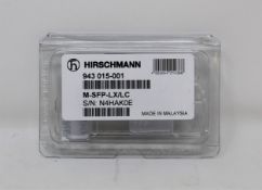 An as new Hirschmann Finisar 943 015-001 M-SFP-LX/LC SFP Fiberoptic Gigabit-Ethernet Transceiver