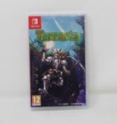 Fifteen as new Terraria Nintendo Switch Game Cards (Packaging text in French. Packaging sealed).
