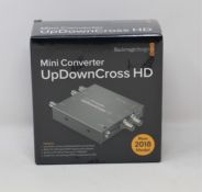 A boxed as new Blackmagic Design Mini Converter UpDownCross HD Video Converter (Box sealed).
