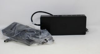 A boxed as new Dell WD19 130W Docking station (Box opened, some damage to box)