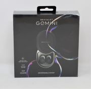 A boxed as new pair of Devialet Gemini Noise Cancelling True Wireless Earbuds in Matte Black (Model: