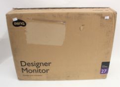A boxed as new BenQ PD2705Q 27