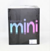 A pre-owned Apple HomePod mini in Space Gray (M/N: A2374) (Boxed, UK plug included. Factory