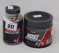 Five Muscle Rage NOS1 Pre-Workout Pump Formula in various flavours (30 servings, Exp: 04/22) and