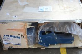 A Hyundai HYCH6560 Petrol Wood Chipper.