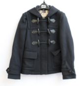 An as new Burberry short Blackwell coat (Size 4 - RRP £395).
