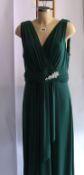 An as new Ariella London Akita dress in green (UK 16 - RRP £169).