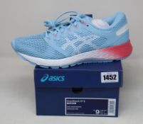 Three pairs of women's as new Asics RoadHawk FF 2 trainers (UK 7).