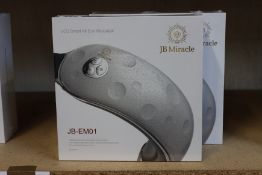 Two boxed as new JB Miracle LCD smart air eye massagers.