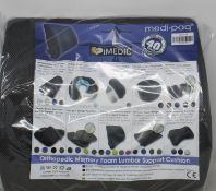 Eight as new Medi-Paq Lumbar Support Cushions 3-D Grey.