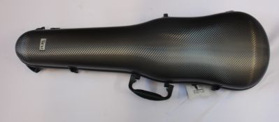 A boxed as new Form Gewa Form Shaped Violin Case (4/4 grey).