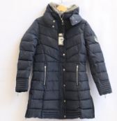 A ladies as new Mark Todd Deluxe long padded coat (L).