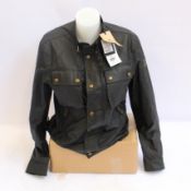 An as new Belstaff Racemaster jacket in black (UK 38).