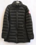 A pre-owned Canada Goose puffer jacket.