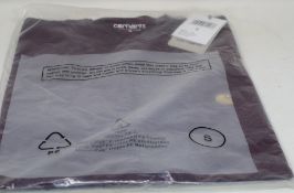 A quantity of as new Carhartt Chase T-shirts in shiraz/gold (Assorted sizes - Approximately 20).