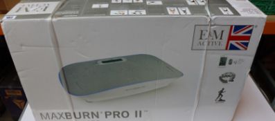 A boxed as new E & M Active Maxburn Fitness Plate Pro II RRP (£799) https://emactive.com/em-active/