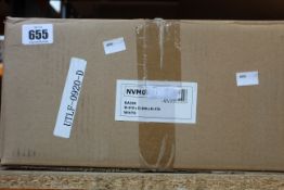 An as new NVM033 white wash basin (Brand unknown).