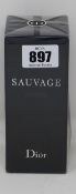 An as new Dior Sauvage eau de toilette (200ml light marks to outer cellophane).