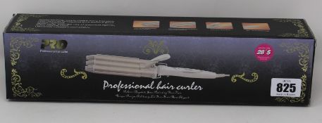 Nine boxed as new unbranded 3 barrel hair curlers.