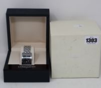A pre-owned Longines watch with box.