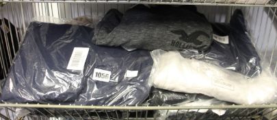 Ten items of as new Hollister clothing to include sweatshirts, sweatpants and hoodie.