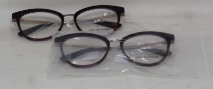 Two pairs of as new Lulu Guinness L939 glasses frames.