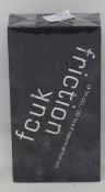 Twelve boxed as new FCUK Friction him eau de toilette.