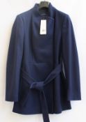 An as new French Connection platform felt crossover coat (Size 10 - RRP £190).