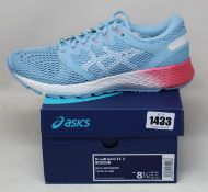 Three pairs of women's as new Asics RoadHawk FF 2 trainers (2 x UK 6.5, 1 x UK 7).