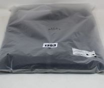 An as new A.C.W. easycare merino Essentials zip through sweater in black (M).