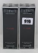 Four Calvin Klein Eternity Flame for women eau de parfum (4 x 100ml).