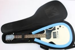 A Gordon Smith GS1-60 Electric Guitar in vintage white with gig bag (First Owner: John Martin,