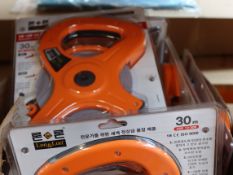 Nine Lon&Lon 30m builder tape measures.