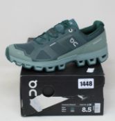 A pair of women's as new On Running Cloudventure waterproof trainers (UK 6.5).