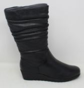 Three pairs of women's as new Caprice 9-9-26407-25 022 mid calf boots (2 x UK 6.5, 1 x 7.5 - RRP £90