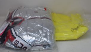 Five women's as new Superdry jackets; Jade Rookie, Javelin Blade, Storm Hybrid, Harpa waterproof and