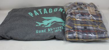 An as new Patagonia Surf Activists Uprisal crew sweatshirt (M - RRP £72) and Patagonia long