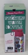 Sixty boxed as new Purple Ladybug Novelty Design Your Own Stickers Water Bottles.