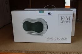 Two boxed as new E & M Active Magic Touch Massage Cushion (RRP £118) https://emactive.com/em-