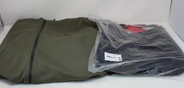 An as new Hugo Boss zip through sweatshirt (XXL) and Hugo Boss sweatshirt (XXL).