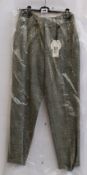 A pair of women's as new Oui dark grey trousers (Size 38 - RRP £139).
