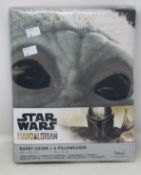 Twelve boxed as new Star Wars The Mandalorian Baby Yoda duvet cover sets (Duvet cover 200 x 200cm, 2