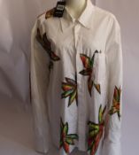 An as new Botter Caribe printed shirt in white (Size 48 - RRP £413).