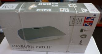 A boxed as new E & M Active Maxburn Fitness Plate Pro II RRP (£799) https://emactive.com/em-active/