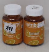Twelve Nutriburst Energy Vitamin C sugar free plant based gummy vitamins (60s, BB 09/21).