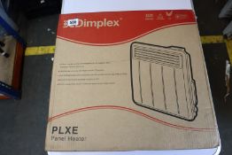 A boxed as new Dimplex PLX050E panel heater.